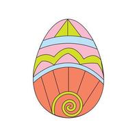 vettore di uovo di Pasqua colorato
