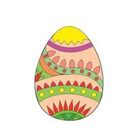 vettore di uovo di Pasqua colorato