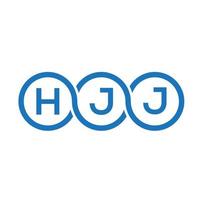 hjj lettera logo design su sfondo bianco. hjj creative iniziali lettera logo concept. disegno della lettera hjj. vettore