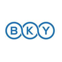 bky lettera logo design su sfondo bianco. bky creative iniziali lettera logo concept. disegno della lettera bky. vettore