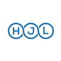 hjl lettera logo design su sfondo bianco. hjl creative iniziali lettera logo concept. disegno della lettera hjl. vettore