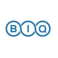 design del logo della lettera biq su sfondo bianco. biq creative iniziali lettera logo concept. disegno della lettera biq. vettore