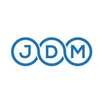 jdm lettera logo design su sfondo bianco. jdm creative iniziali lettera logo concept. disegno della lettera jdm. vettore