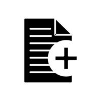 icona vettore documento. illustrazione isolata per grafica e web design.