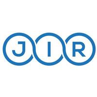 jir lettera logo design su sfondo bianco. jir creative iniziali lettera logo concept. disegno della lettera jir. vettore