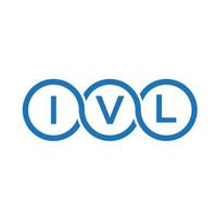 ivl lettera logo design su sfondo bianco. ivl creative iniziali lettera logo concept. disegno della lettera iv. vettore