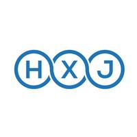 hxj lettera logo design su sfondo bianco. hxj creative iniziali lettera logo concept. disegno della lettera hxj. vettore