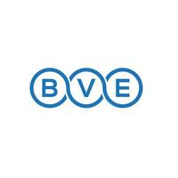 bve lettera logo design su sfondo bianco. bve creative iniziali lettera logo concept. bv disegno della lettera. vettore