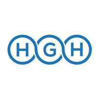 hgh lettera logo design su sfondo bianco. hgh creative iniziali lettera logo concept. disegno della lettera hgh. vettore