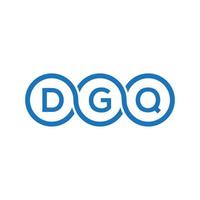 dgq lettera logo design su sfondo nero.dgq creative iniziali lettera logo concept.dgq vettore lettera design.