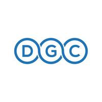 dgc lettera logo design su sfondo nero.dgc creative iniziali lettera logo concept.dgc vettore lettera design.