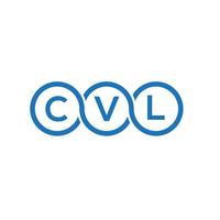 cvl lettera logo design su sfondo nero.cvl iniziali creative logo lettera concept.cvl lettera vettoriale design.