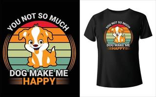 maglietta del giorno del cucciolo, vettore del cane, disegno della maglietta del cane,