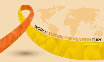 concetto di giornata mondiale per la prevenzione del suicidio. vettore