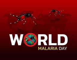 concept design della giornata mondiale della malaria per la giornata della malaria. vettore