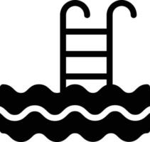 illustrazione vettoriale di piscina su uno sfondo simboli di qualità premium. icone vettoriali per il concetto e la progettazione grafica.