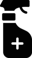 illustrazione vettoriale della bottiglia della doccia su uno sfondo. simboli di qualità premium. icone vettoriali per il concetto e la progettazione grafica.
