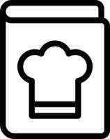 libro di cucina illustrazione vettoriale su uno sfondo simboli di qualità premium. icone vettoriali per il concetto e la progettazione grafica.