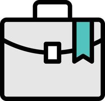 illustrazione vettoriale valigetta su uno sfondo simboli di qualità premium. icone vettoriali per il concetto e la progettazione grafica.