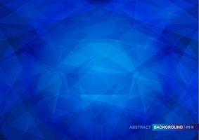 forma geometrica astratta su sfondo blu vettore