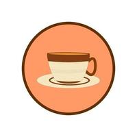 illustrazione del logo della caffetteria... vettore