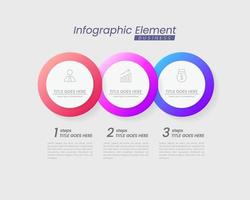 modello di progettazione infografica vettoriale con opzioni o passaggi. può essere utilizzato per diagramma di processo, presentazioni, layout del flusso di lavoro, banner, diagramma di flusso, grafico informativo.