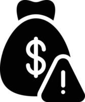 illustrazione vettoriale della borsa del dollaro su uno sfondo simboli di qualità premium. icone vettoriali per il concetto e la progettazione grafica.
