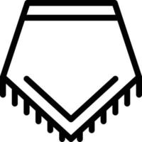 illustrazione vettoriale sciarpa su uno sfondo simboli di qualità premium. icone vettoriali per il concetto e la progettazione grafica.