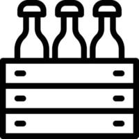 illustrazione vettoriale del secchio della birra su uno sfondo simboli di qualità premium. icone vettoriali per il concetto e la progettazione grafica.