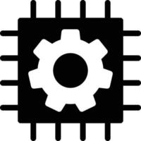 illustrazione vettoriale dell'impostazione del chip su uno sfondo simboli di qualità premium icone vettoriali per il concetto e la progettazione grafica.