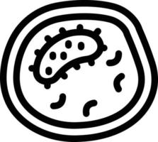 illustrazione vettoriale di germi su uno sfondo. simboli di qualità premium. icone vettoriali per il concetto e la progettazione grafica.