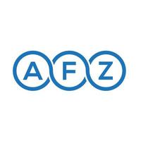afz lettera logo design su sfondo bianco. afz creative iniziali lettera logo concept. disegno della lettera afz. vettore