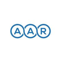 aar lettera logo design su sfondo bianco. aar creative iniziali lettera logo concept. disegno della lettera aar. vettore