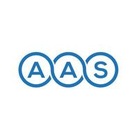 aas lettera logo design su sfondo bianco. aas creative iniziali lettera logo concept. design della lettera aas. vettore