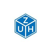 zuh lettera logo design su sfondo bianco. zuh creative iniziali lettera logo concept. zuh disegno della lettera. vettore