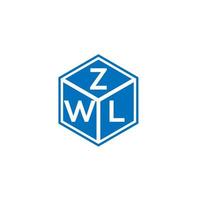 zwl lettera logo design su sfondo bianco. zwl creative iniziali lettera logo concept. disegno della lettera zwl. vettore