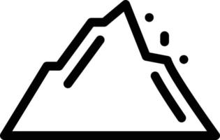 illustrazione vettoriale di roccia di montagna su uno sfondo. simboli di qualità premium. icone vettoriali per il concetto e la progettazione grafica.