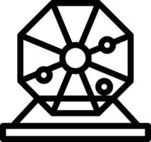 illustrazione vettoriale della roulette su uno sfondo. simboli di qualità premium. icone vettoriali per il concetto e la progettazione grafica.