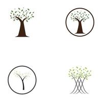 modello di progettazione concettuale logo albero e corno umano vettore