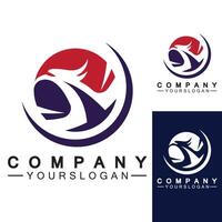 Aquila icona logo design template vettoriale