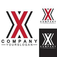 x lettera logo modello vettoriale icona illustrazione design