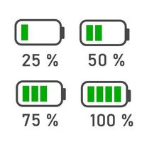 icona di energia della batteria, concetto di caricabatteria. vettore