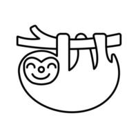 icona vettoriale animale bradipo che è adatta per lavori commerciali e modificala o modificala facilmente