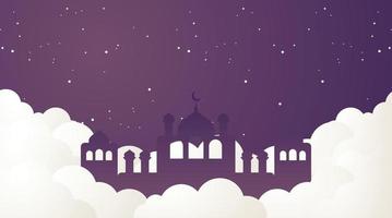 disegno di sfondo islamico. sfondo del ramadan. sfondo di eid mubarak vettore