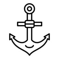 stile dell'icona di ancoraggio vettore