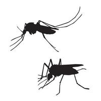 sagoma di zanzara art vettore