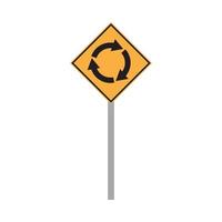 vettore del segnale stradale per il simbolo del sito web