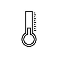 vettore di bassa temperatura del termometro per l'illustrazione web del simbolo dell'icona