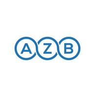 azb lettera logo design su sfondo bianco. azb creative iniziali lettera logo concept. disegno della lettera azb. vettore