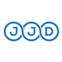 jjd lettera logo design su sfondo bianco. jjd creative iniziali lettera logo concept. disegno della lettera jjd. vettore